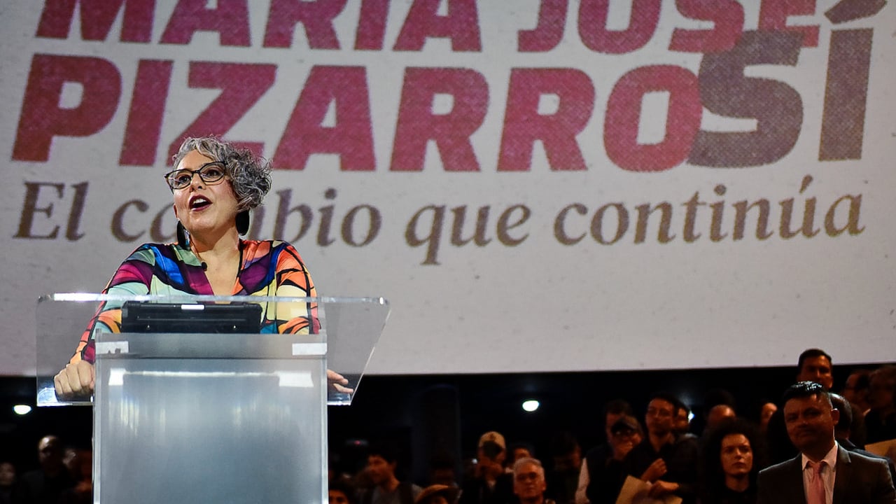 Bogotá. Agosto 04 de 2025. La senadora María José Pizarro, realiza el lanzamiento oficial de su precandidatura presidencial para las elecciones que se llevarán acabo en el 2026. (Colprensa - Cristian Bayona).