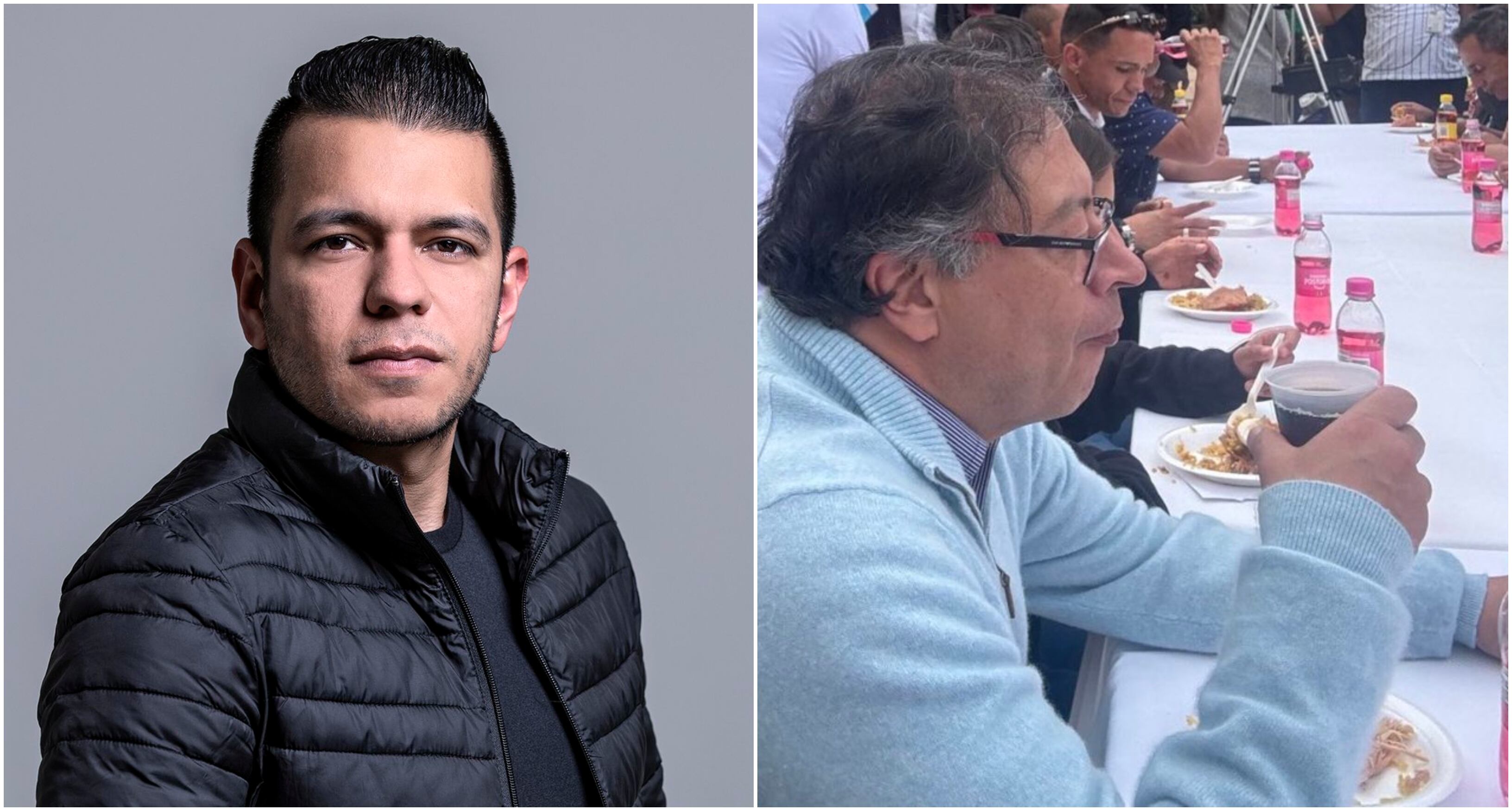 Jota Pe Hernández y el presidente Gustavo Petro