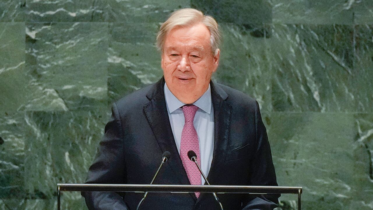 António Guterres, secretario general de la ONU.