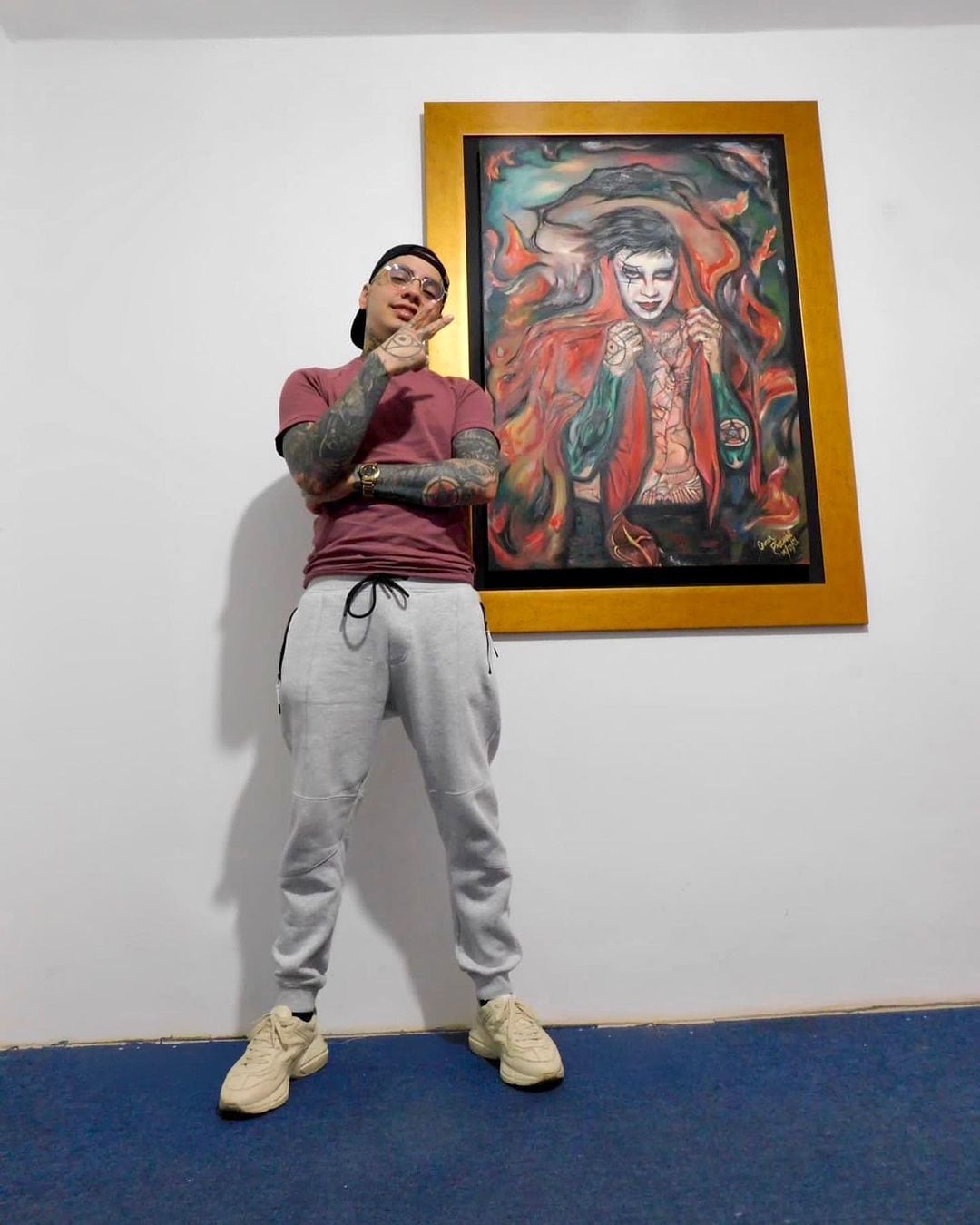 Arrieta gusta del arte urbano y de expresiones artísticas underground. Foto: Instagram @nicolasarrieta.