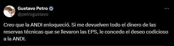 Esta es la reacción de Petro ante la sugerencia es de la Andi, el gremio de empresarios.