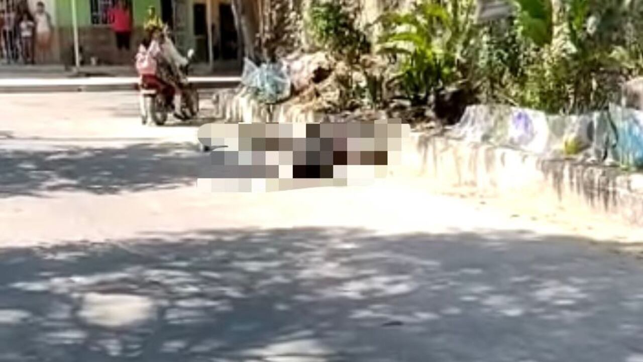 Presuntos delincuentes abatidos en Malambo.