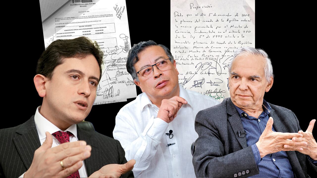 Luis Carlos Reyes, Gustavo Petro y Ricardo Bonilla.