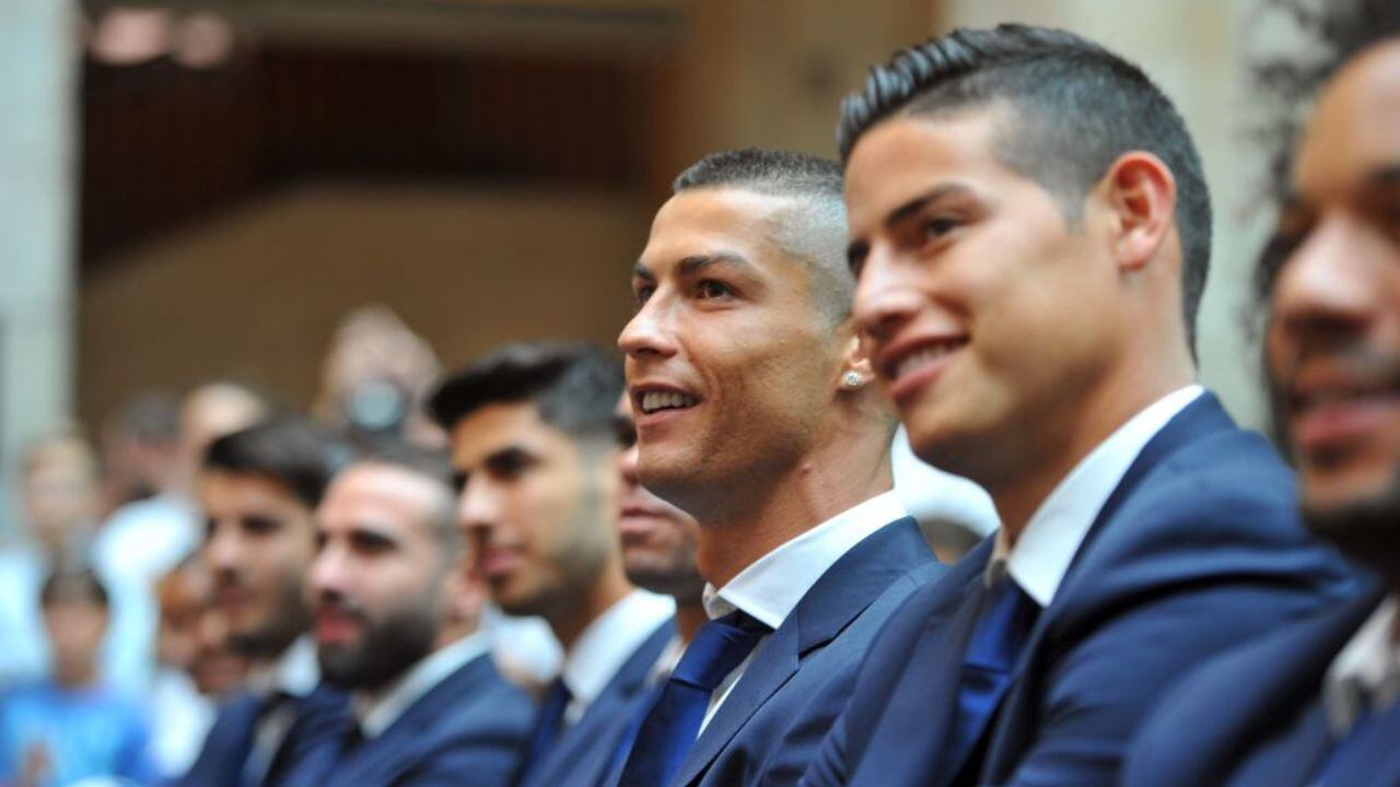 Cristiano y James en el Real Madrid.
