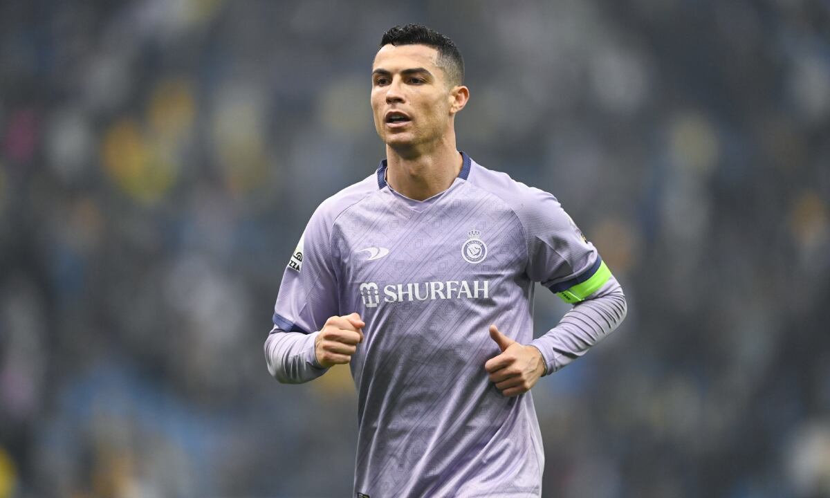 RIYADH, SAUDI ARABIA - JANUARY 26: Cristiano Ronaldo of Al Nassr FC during the Saudi Super Cup match between Al Ittihad and Al Nassr at King Fahd International Stadium on January 26, 2023 in Riyadh, Saudi Arabia. (Photo by Getty Images/Sam Bagnall - AMA)