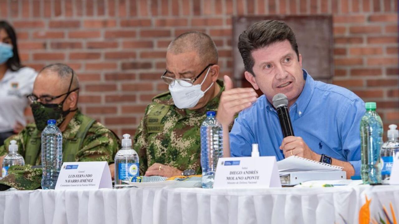 El ministro de Defensa, Diego Molano, recalcó las acciones que se tomarán en la capital del Valle en reunión con las autoridades locales y nacionales