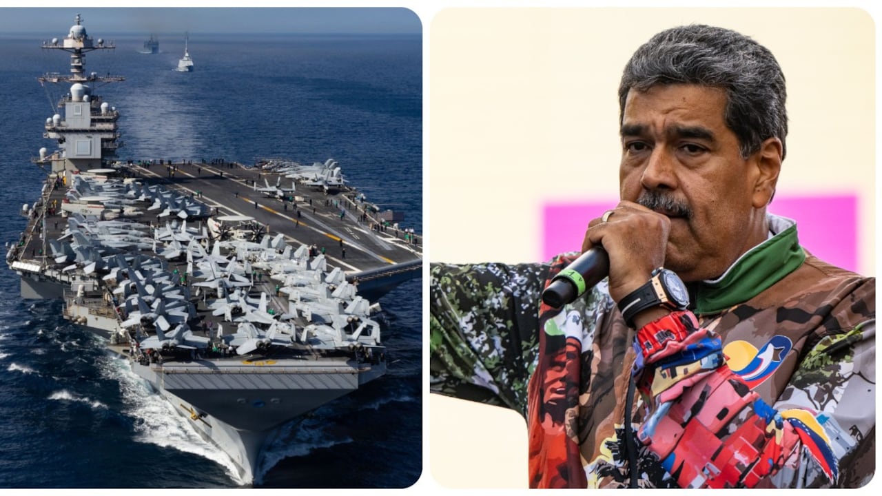 Portaaviones USS Gerald y Nicolás Maduro