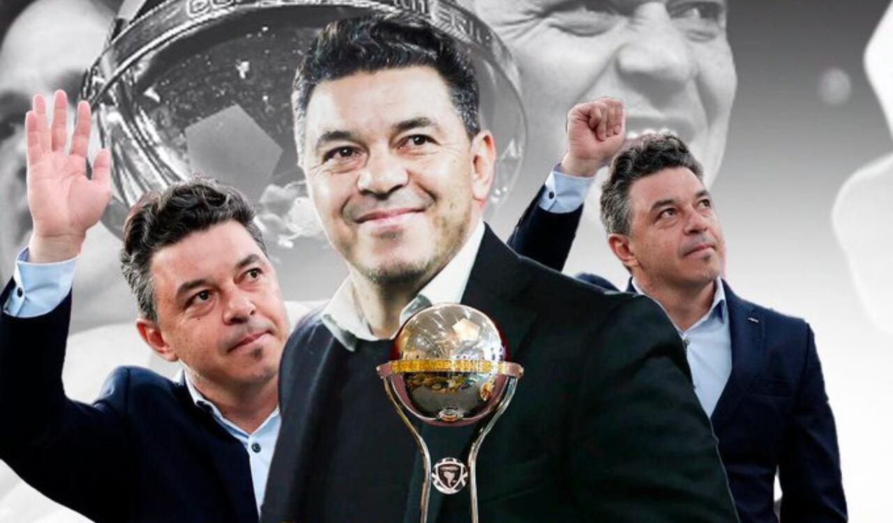 Marcelo Gallardo, ídolo como jugador y técnico de River Plate.
