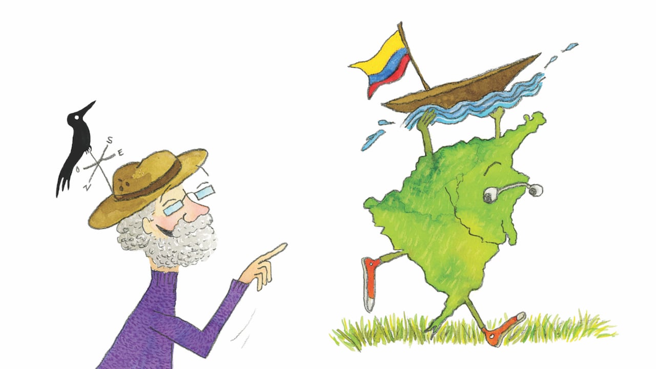 Ilustraciones de Olga Cuéllar, del libro "Colombia, mi abuelo y yo". Cortesía de Editorial Panamericana.