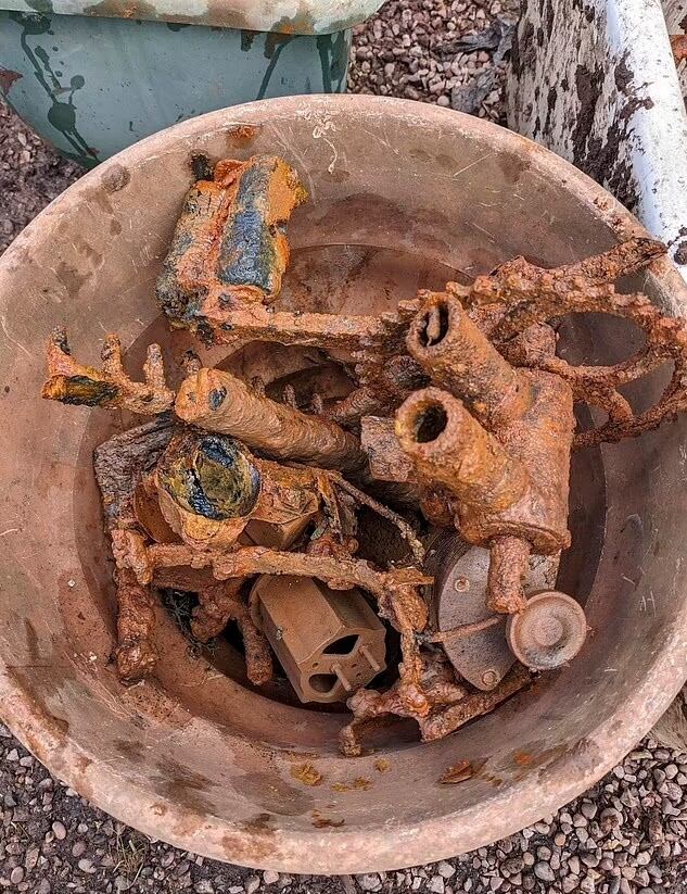 Chatarra encontrada.