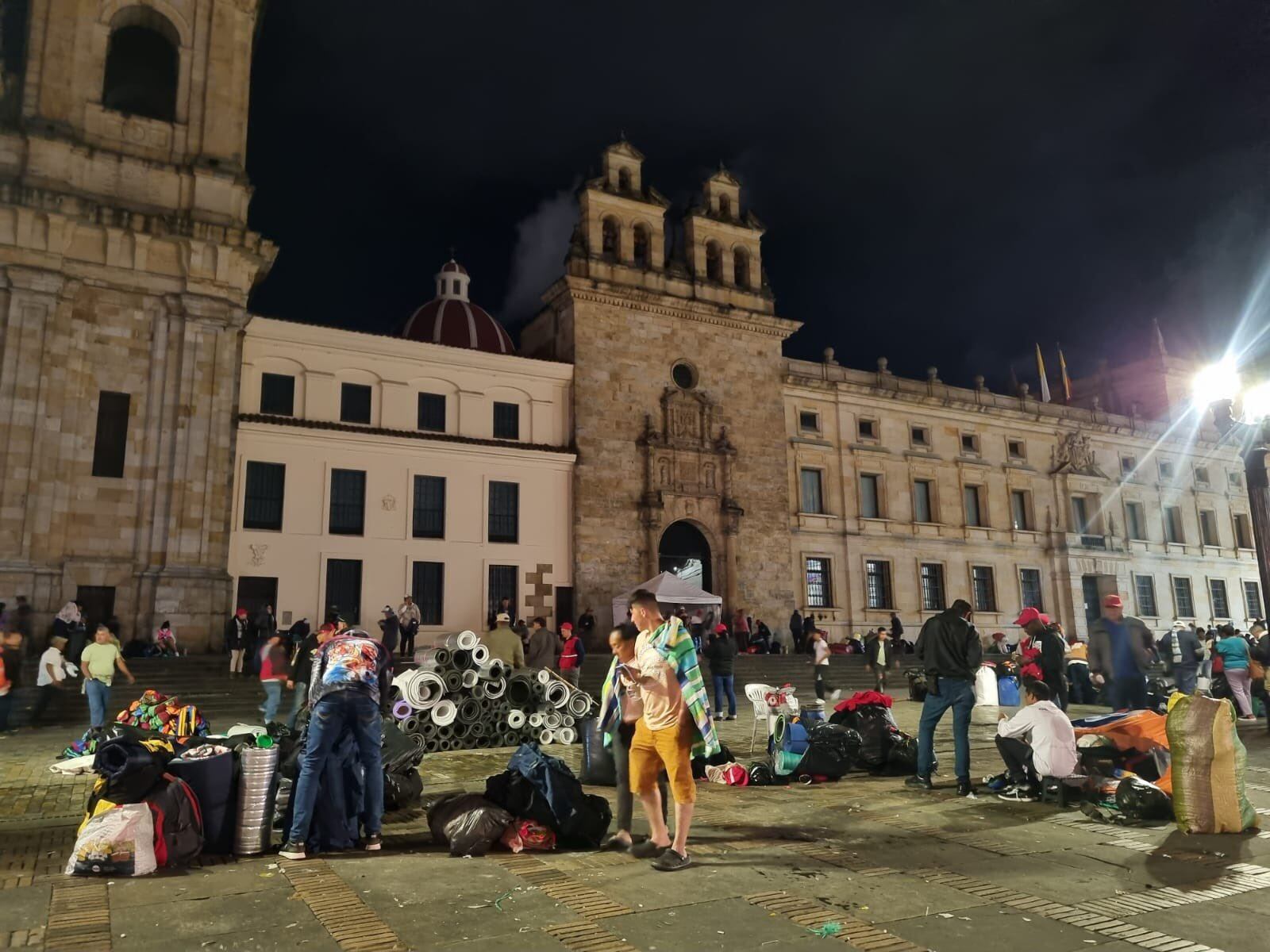 Campesinos se retiraron de la Plaza de Bolívar.