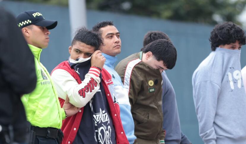Rueda de prensa de la Policía sobre la red El Mesa.