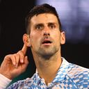 Tennis - Australian Open - Melbourne Park, Melbourne, Australia - January 27, 2023 Serbia’s Novak Djokovic reacts during his semi final match against Tommy Paul of the U.S. REUTERS/Carl Recine