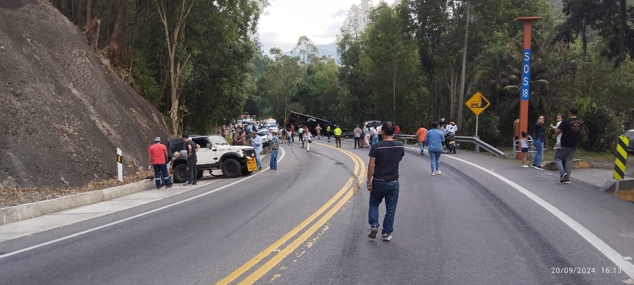 Accidente en la vía al Llano