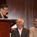 El expresidente de Colombia, Gustavo Petro, y el líder de la oposición y senador del Pacto Histórico, Iván Cepeda, liderarán hoy la presentación del Gabinete por la Vida