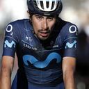 OTURA, SPAIN - FEBRUARY 18: Ivan Ramiro Sosa Cuervo of Colombia and Movistar Team reacts after cross the finishing line during the 68th Vuelta A Andalucia - Ruta Del Sol 2022 - Stage 3 a 153,2km stage from Lucena to Otura / #68RdS / on February 18, 2022 in Otura, Spain. (Photo by Bas Czerwinski/Getty Images)