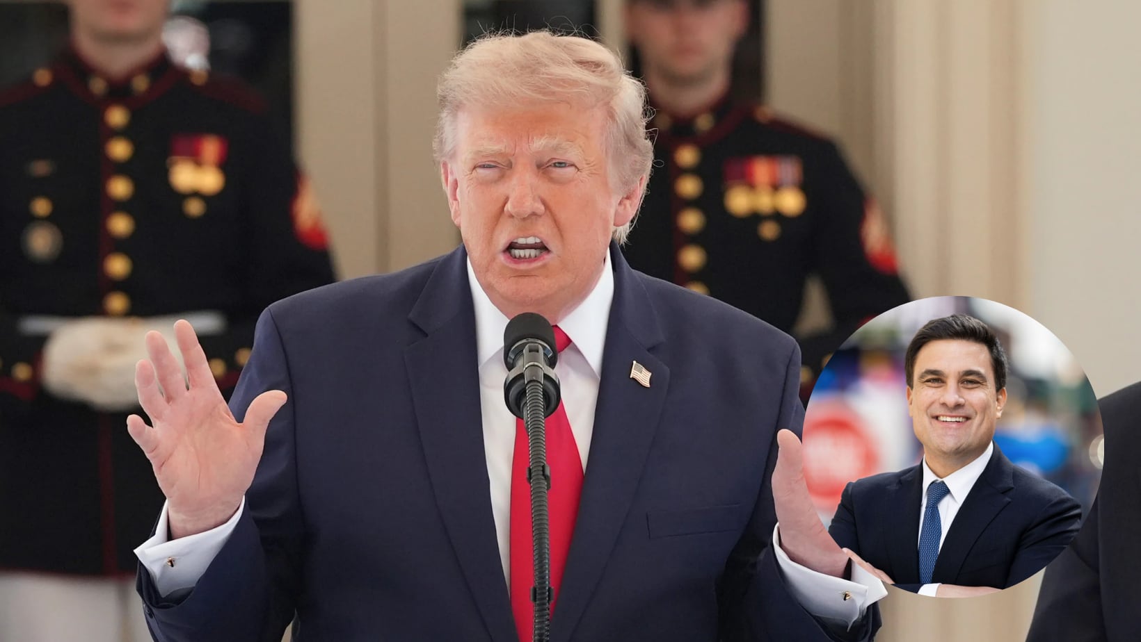 Donald Trump y Nate Morris.