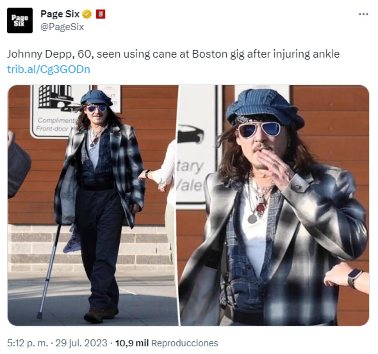 Foto: Twitter @PageSix.