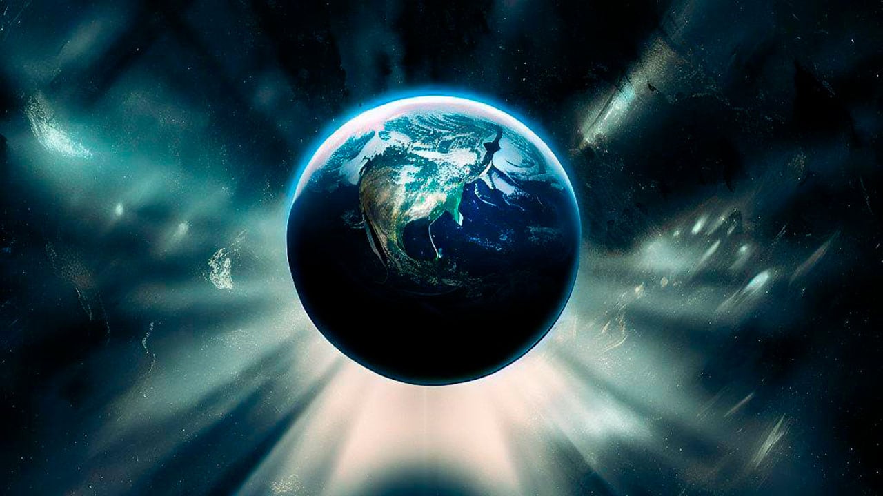 El planeta Tierra está rodeado de varias fuerzas espaciales.