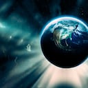 El planeta Tierra está rodeado de varias fuerzas espaciales.