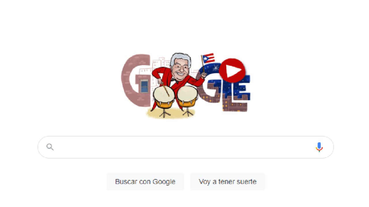 Google rinde homenaje al pueblo hispano de Estados Unidos con un doodle en memoria de Tito Puente.