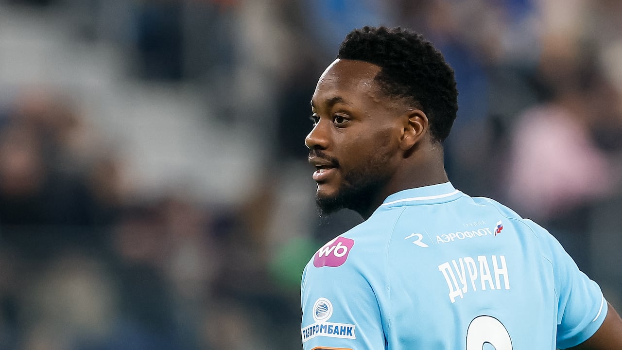 Jhon Jáder Durán, delantero del Zenit de San Petersburgo.