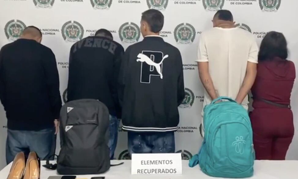 Presuntos delincuentes capturados