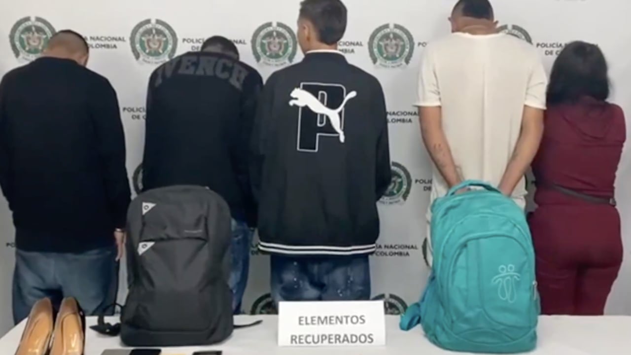 Presuntos delincuentes capturados