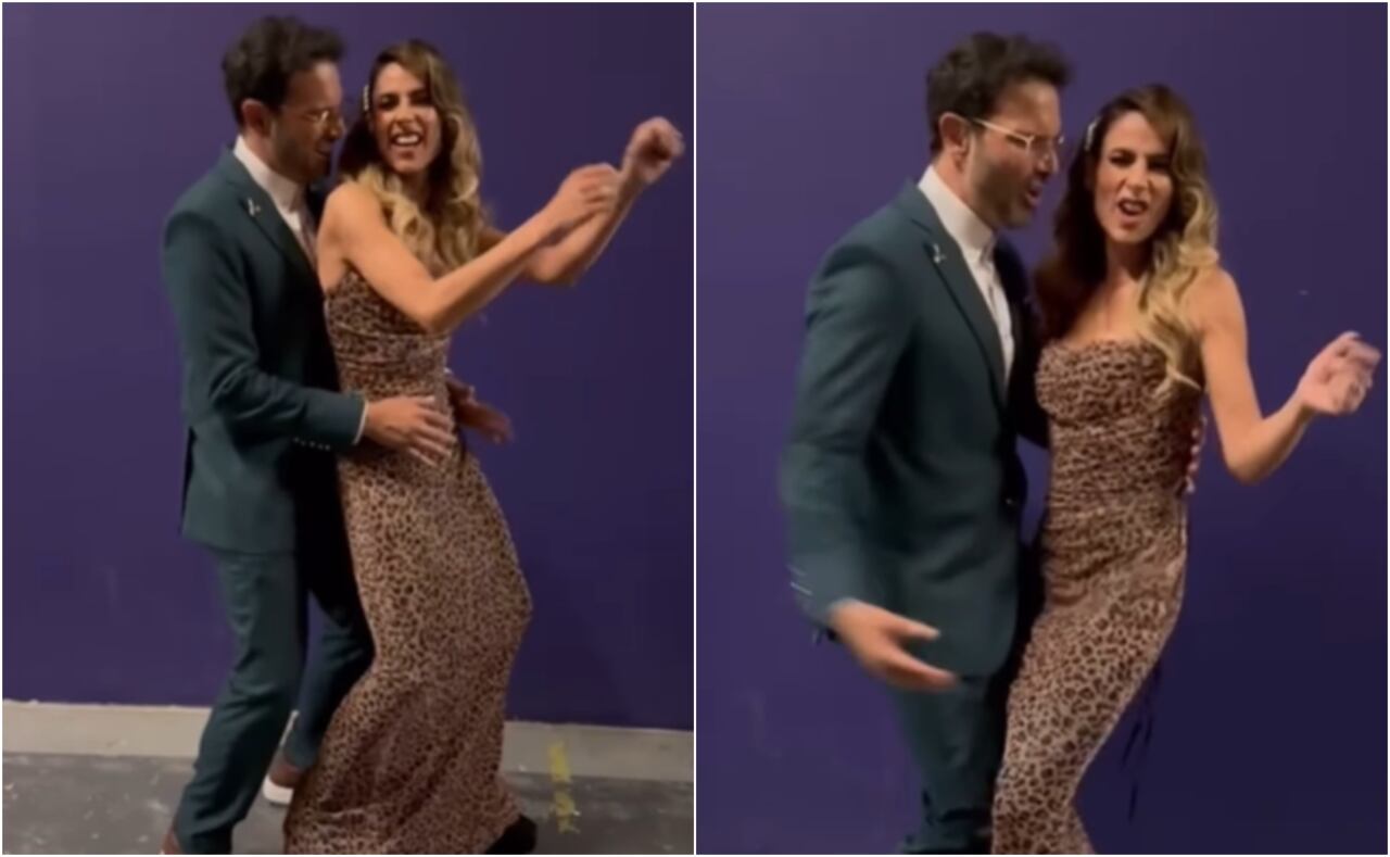 Alejandro Estrada y Carla Giraldo protagonizaron un baile en el set de La Casa de los Famosos y desatan rumores.