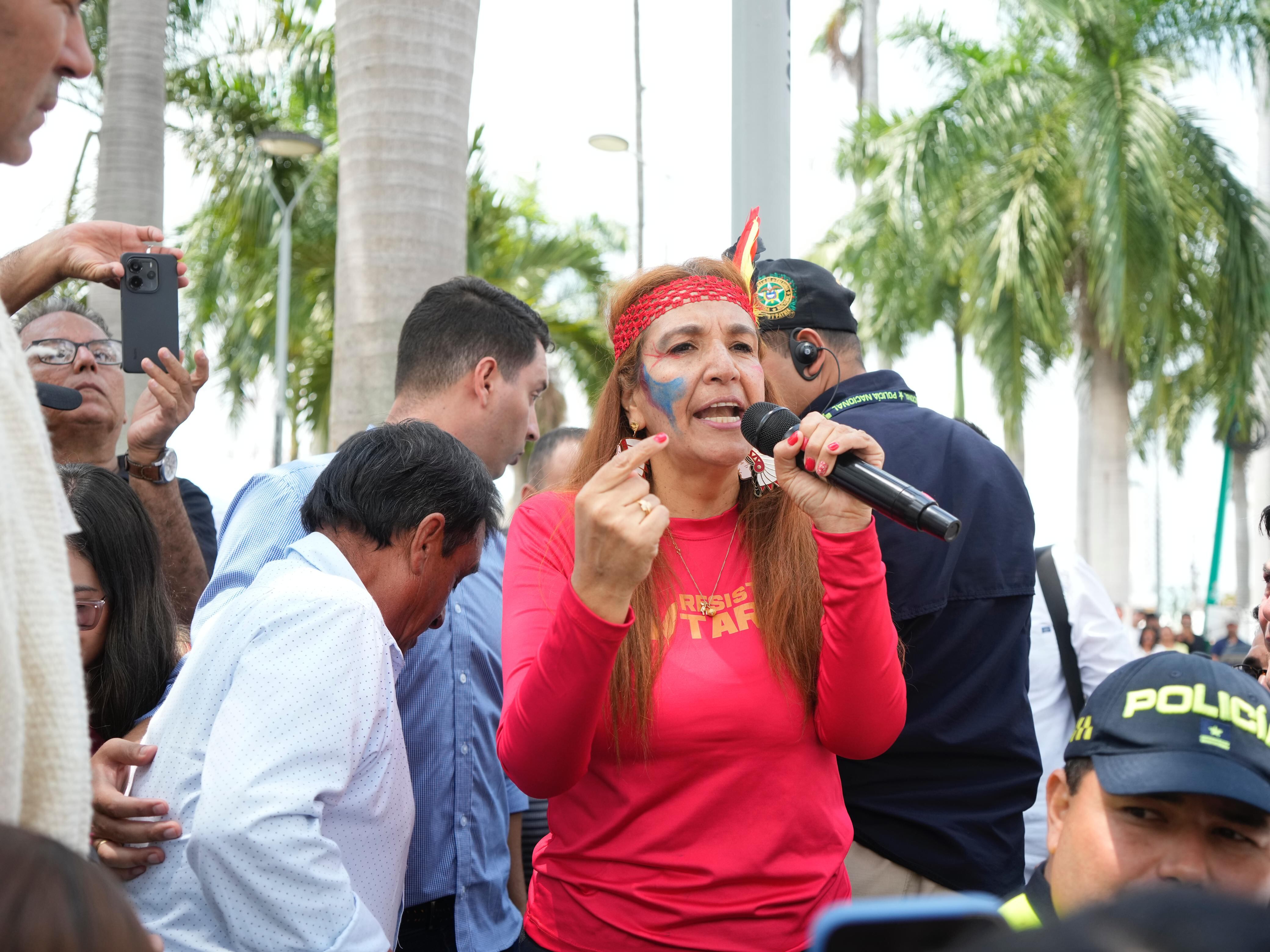 Ivonne González, presidenta de Asomineros Vetas.