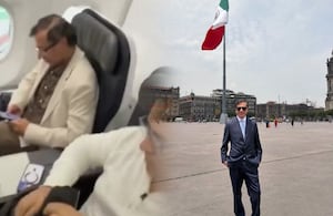 Petro fue sorprendido en un avión con la frase que identifica al Gobierno de De La Espriella
