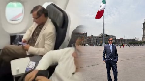 Petro fue sorprendido en un avión con la frase que identifica al Gobierno de De La Espriella
