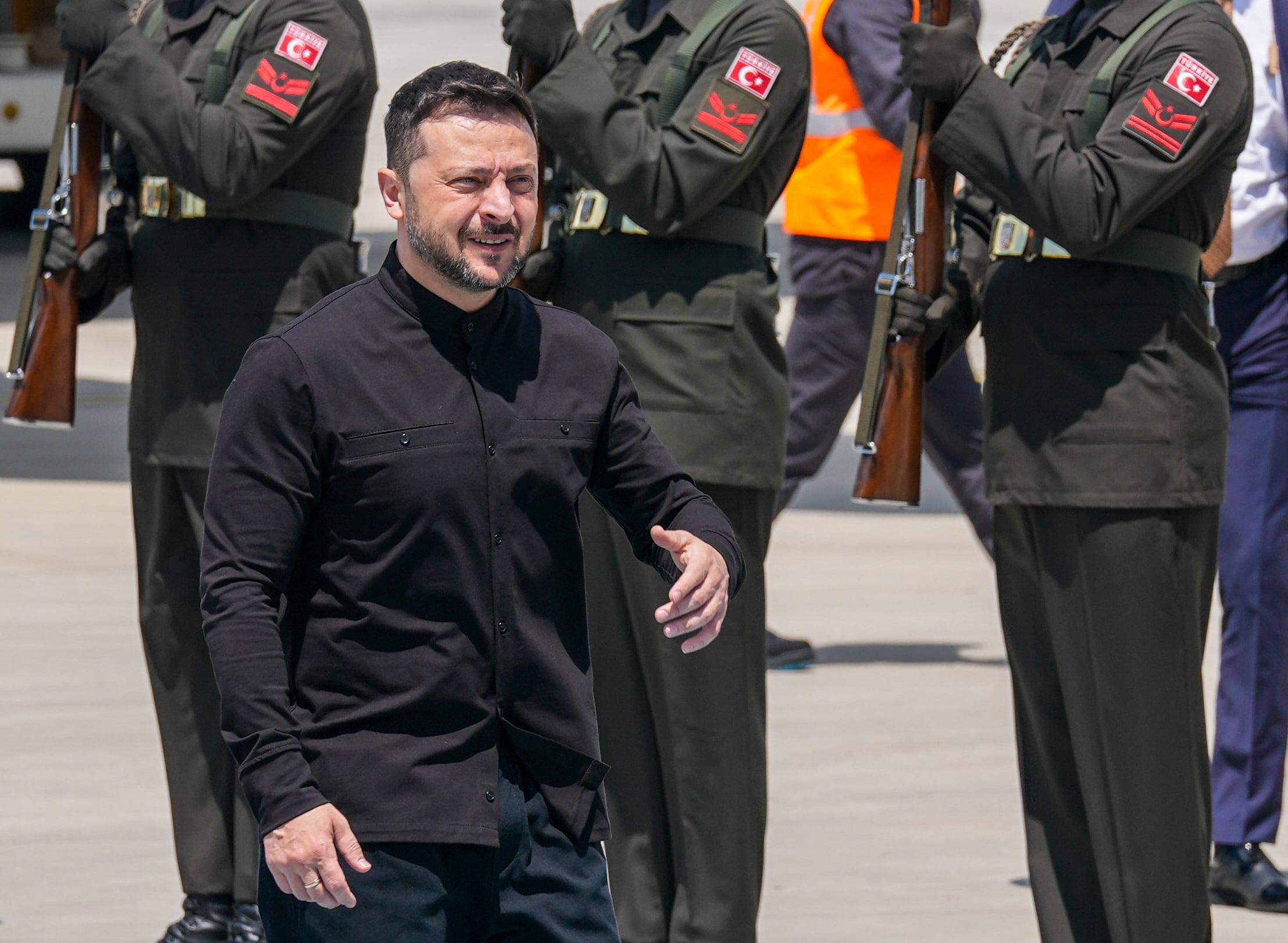 Volodimir Zelenski llegando a Turquía.