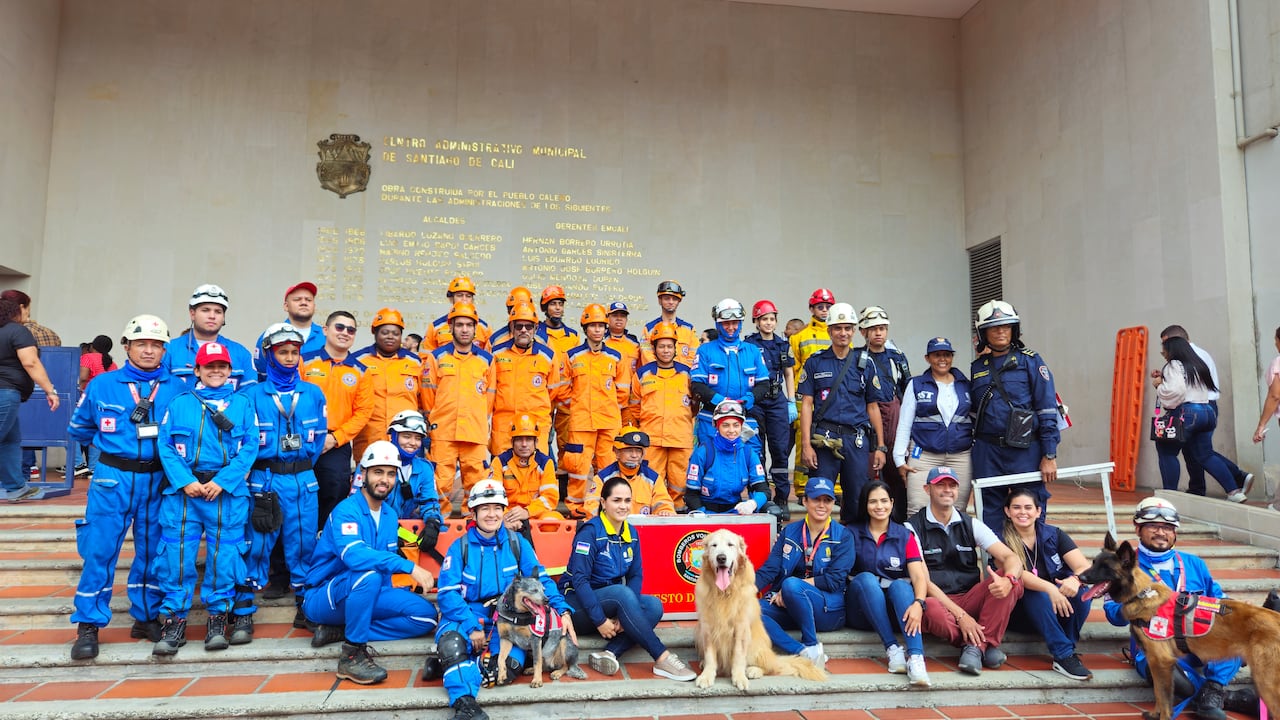 Simulacro de evacuación Cali