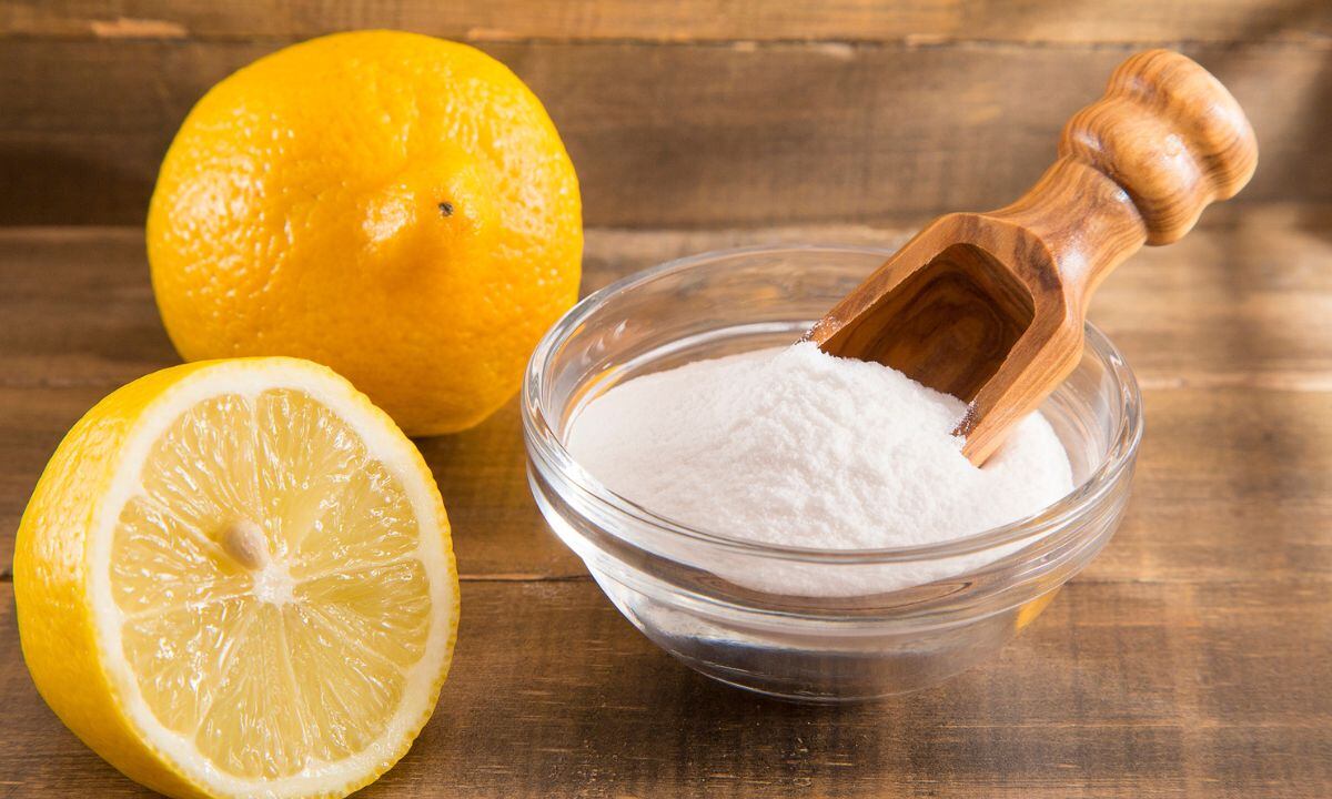 Bicarbonato para las frutas y verduras.