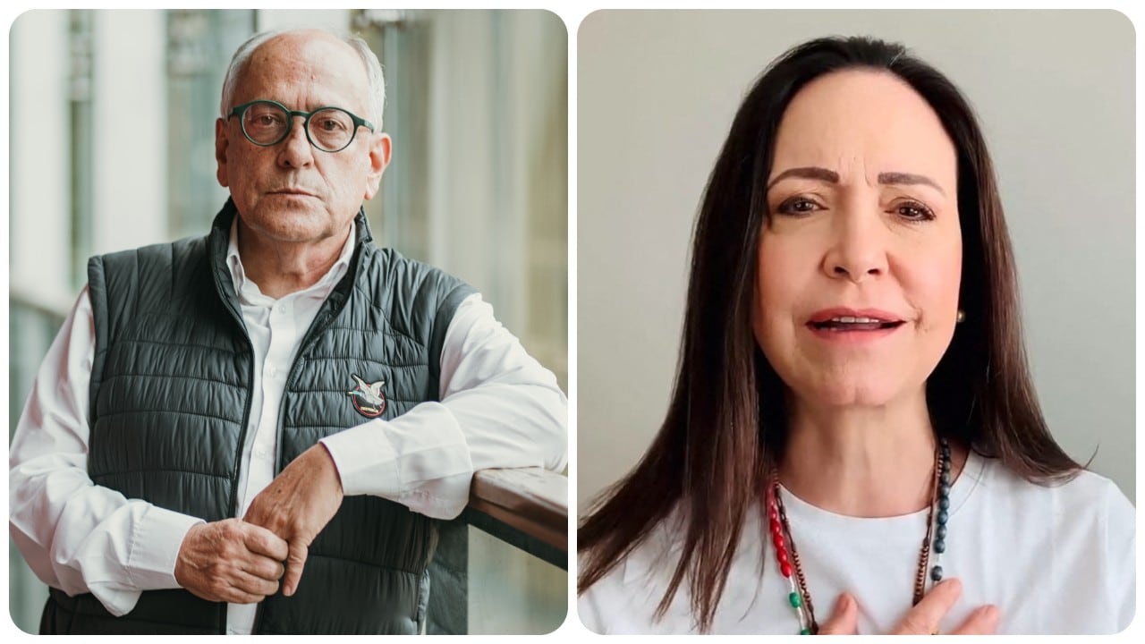 José Obdulio Gaviria y María Corina Machado.