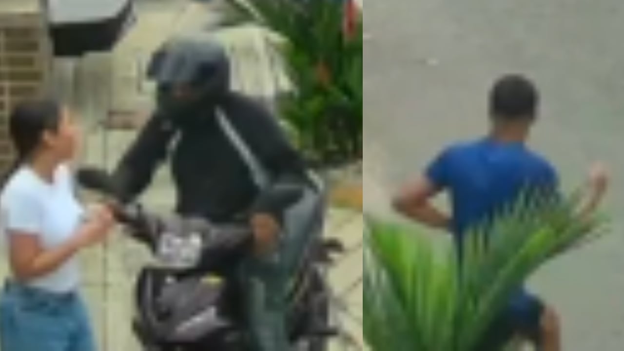 En el video se evidencia cómo el hombre sale a correr en el momento exacto.