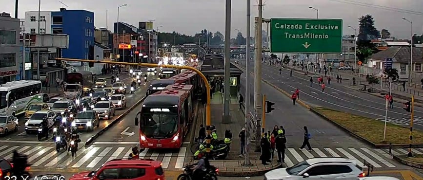 La situación ha provocado afectación en algunas estaciones de TransMilenio.