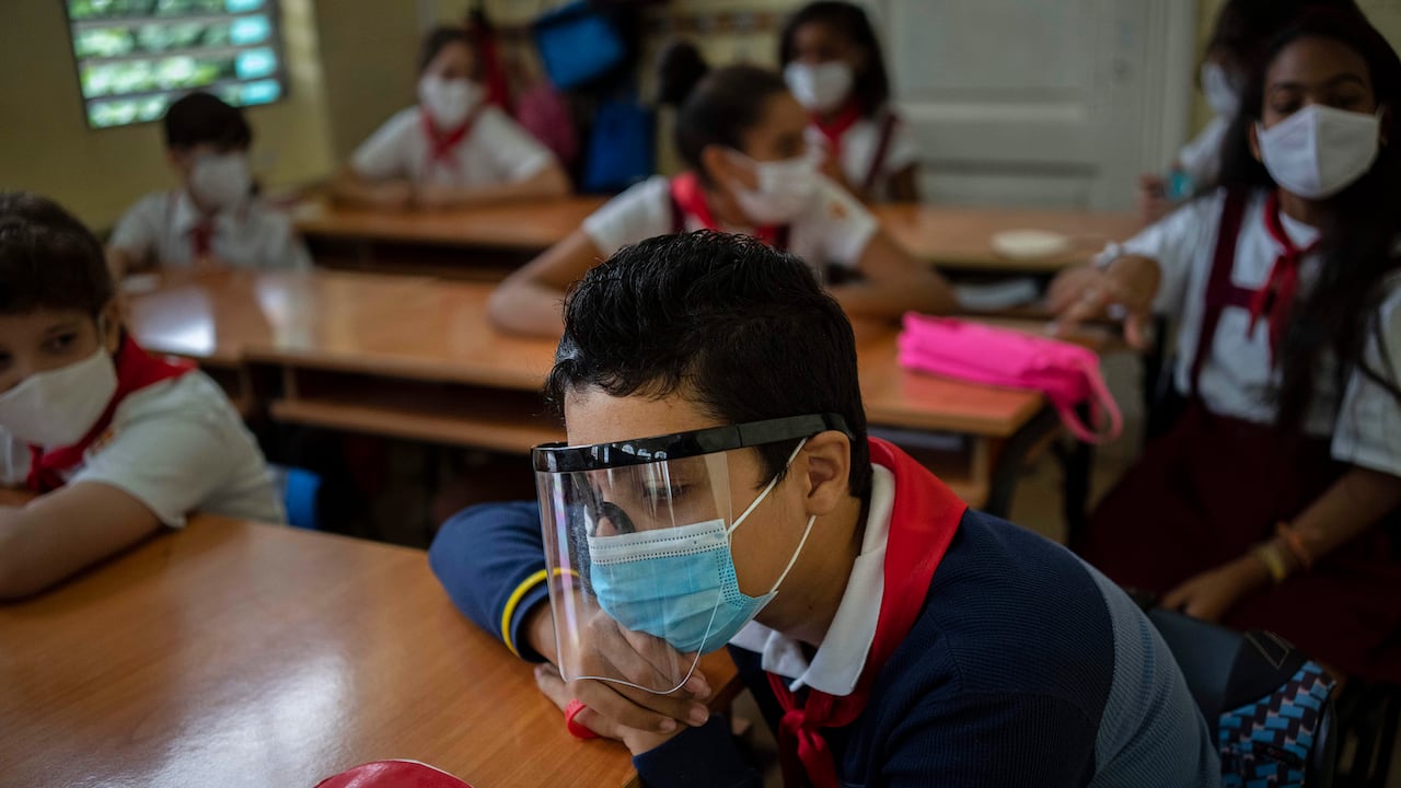 Reapertura de los colegios en Cuba.