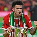 Luis Díaz, campeón de la Carabao Cup con Liverpool
