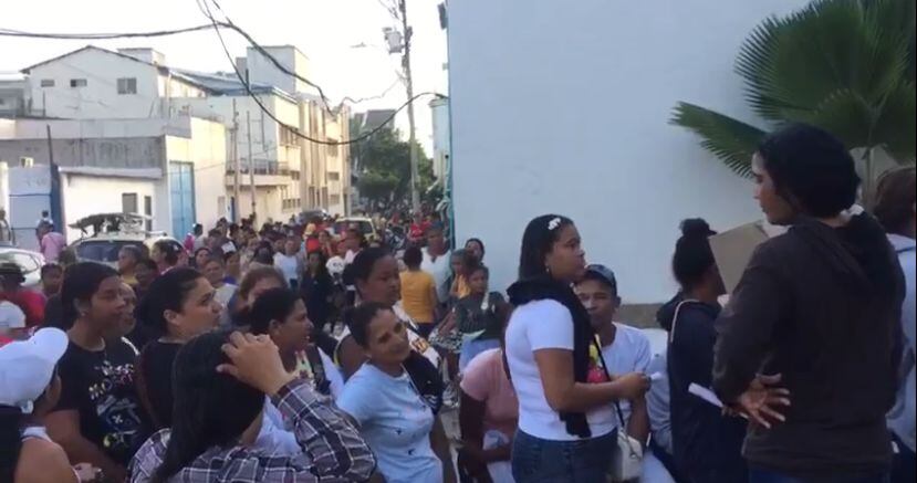 Filas en el centro de Barranquilla