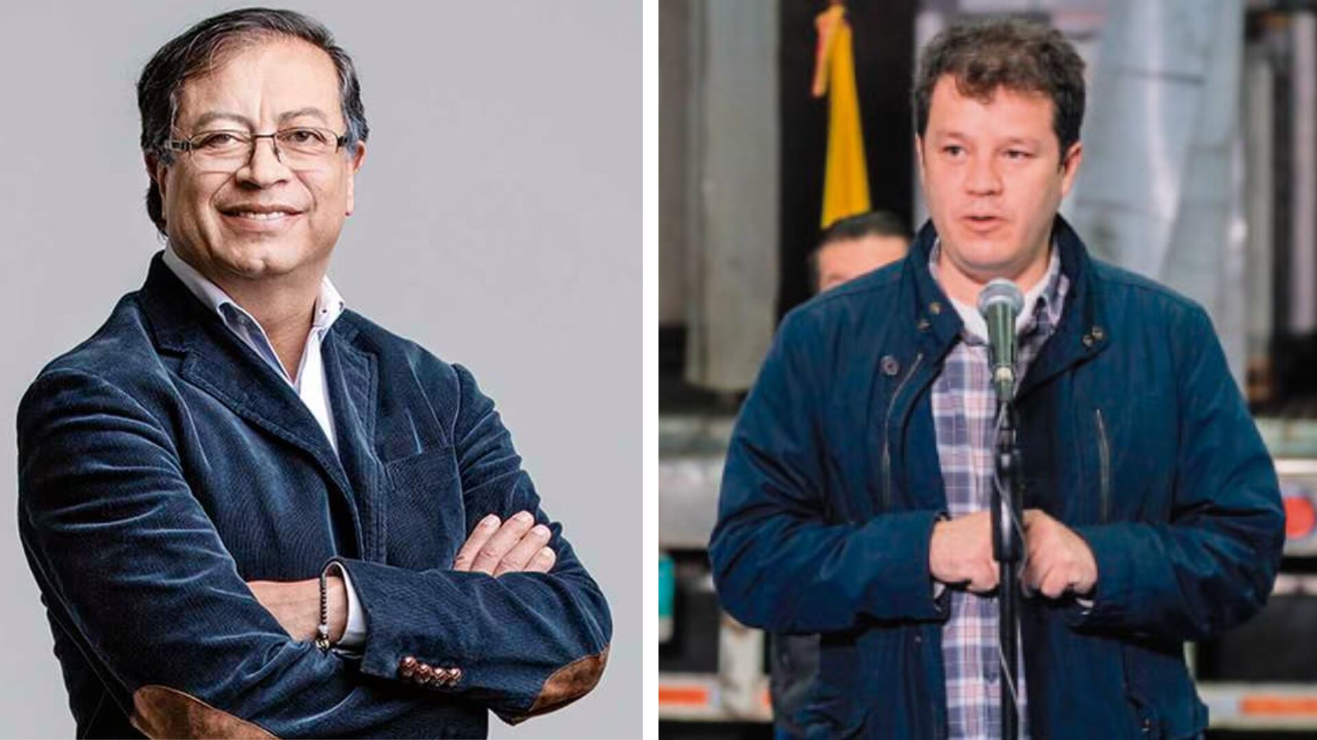 Gustavo Petro y Víctor Muñoz.