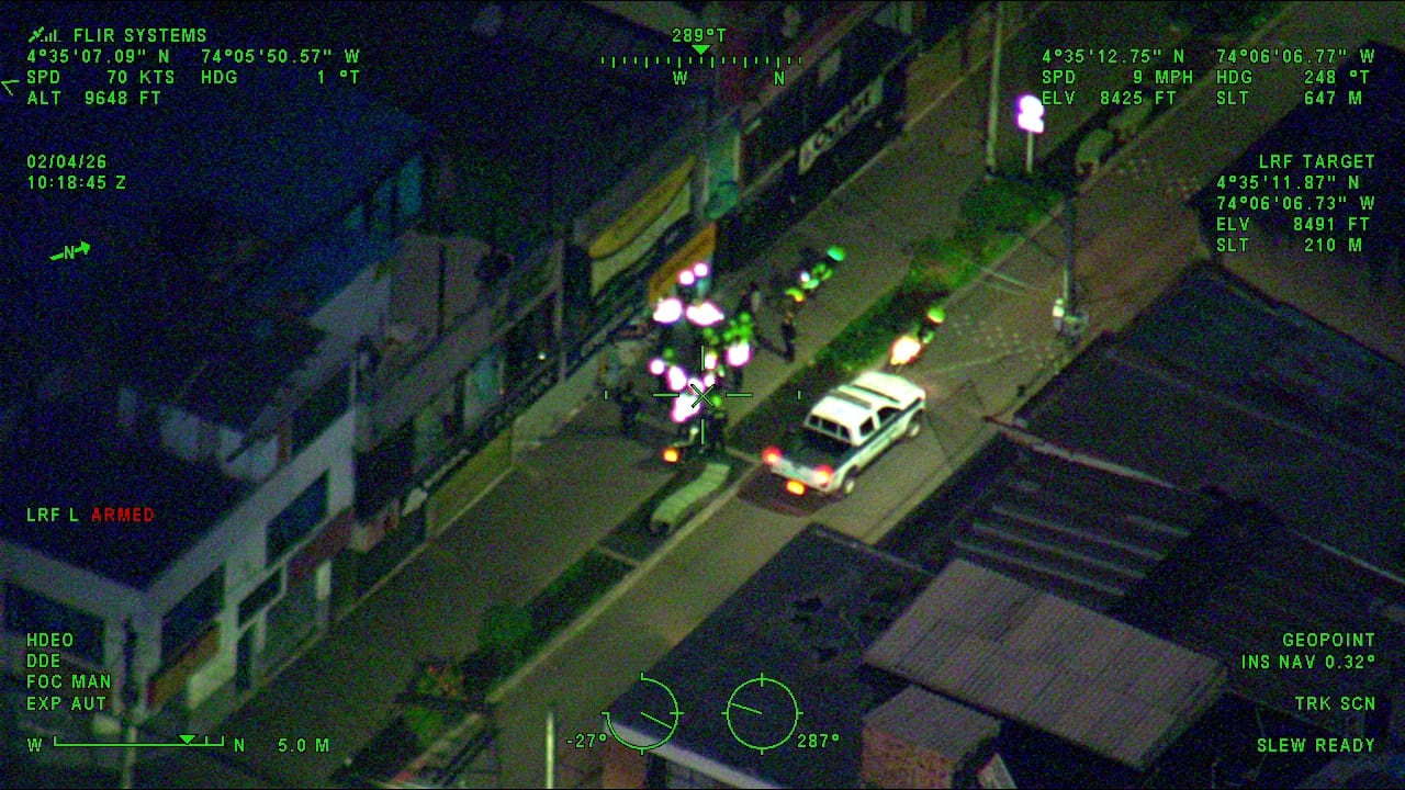 El seguimiento del helicóptero Halcón.