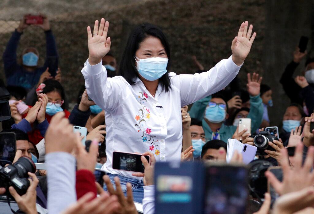 Keiko gana las elecciones presidenciales en Perú