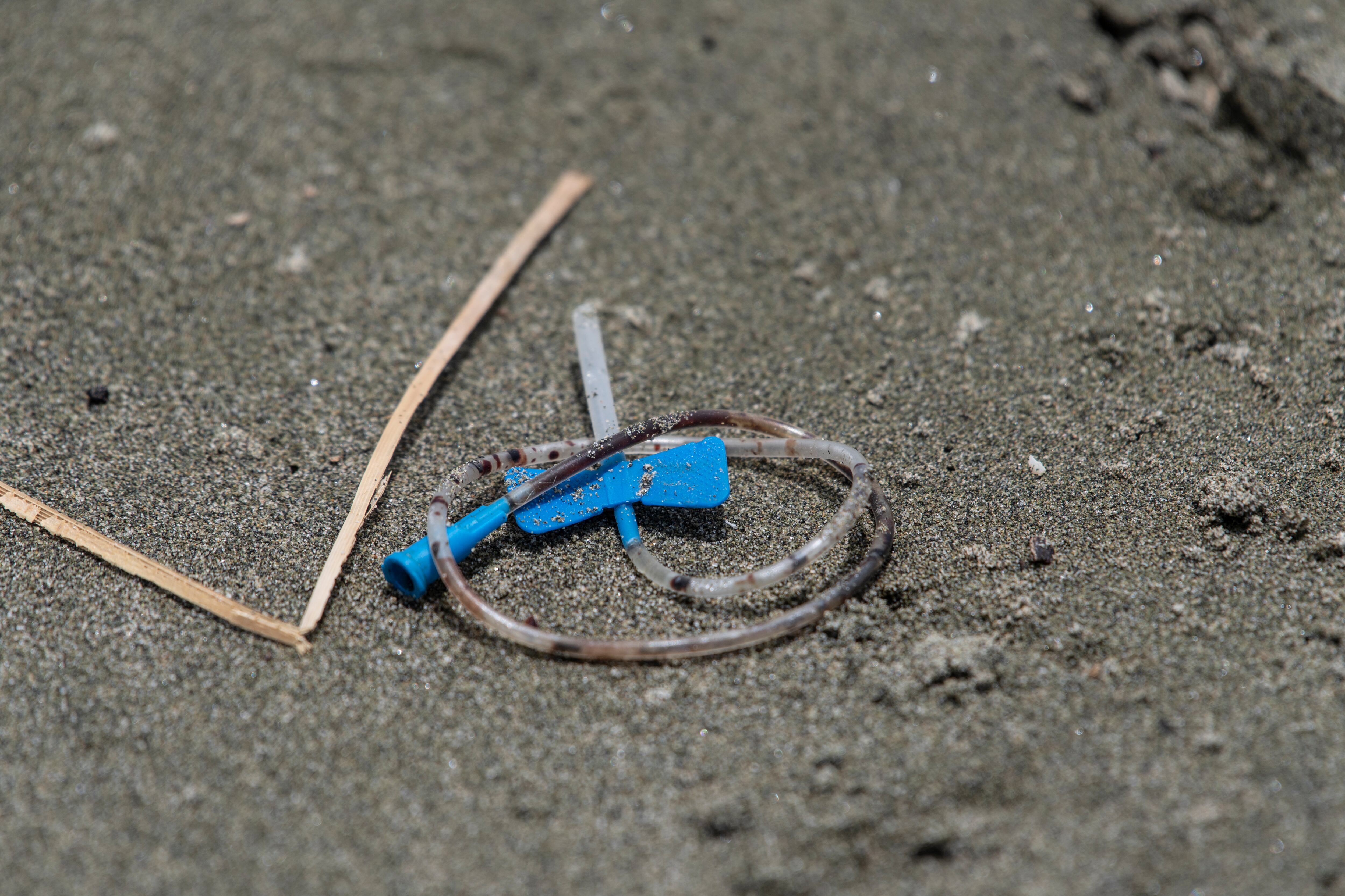 Playa contaminada Venezuela