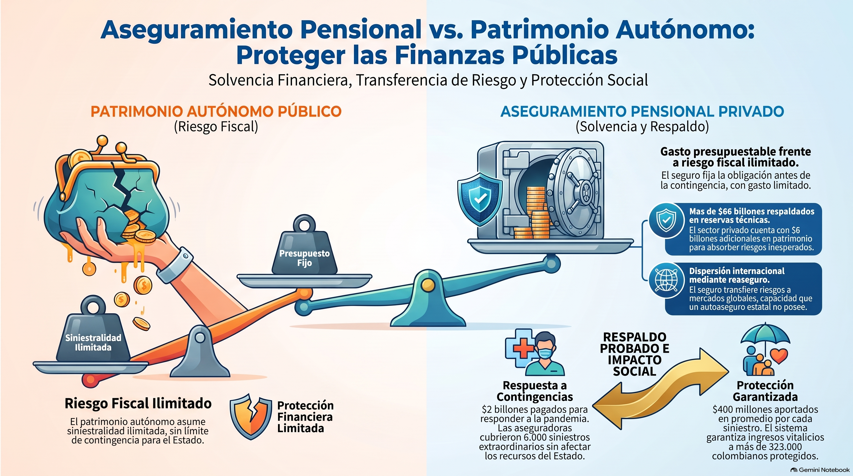 Seguro previsional con la reforma pensional.
