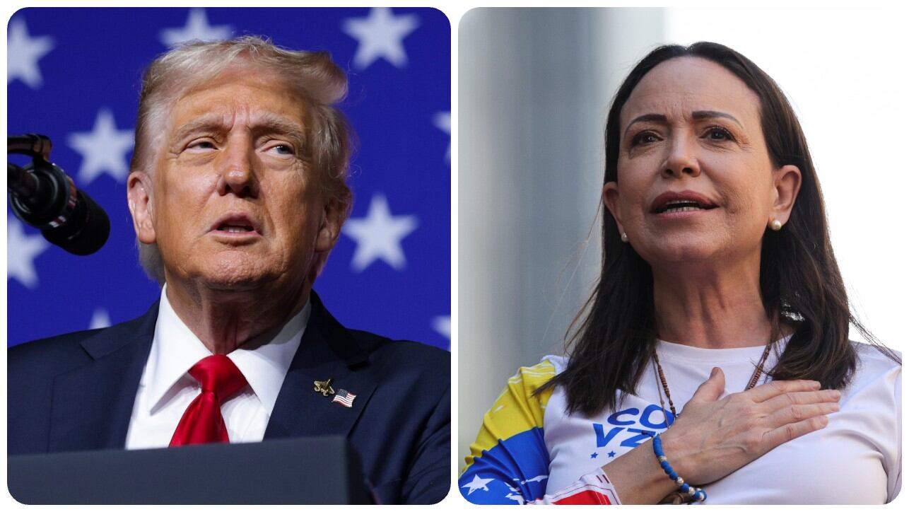 Donald Trump y María Corina Machado