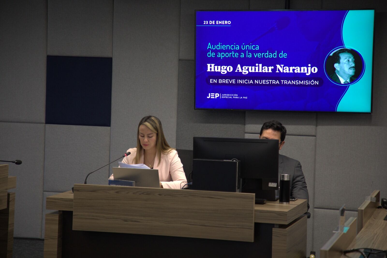 Durante la audiencia, Aguilar Naranjo relató y entregó ante los magistrados Juan Ramón Martínez y Heydi Patricia Baldosea de la Sala de Definición de Situaciones Jurídicas de la JEP, un mapa cartográfico de una finca llamada Gorgona, Santander,