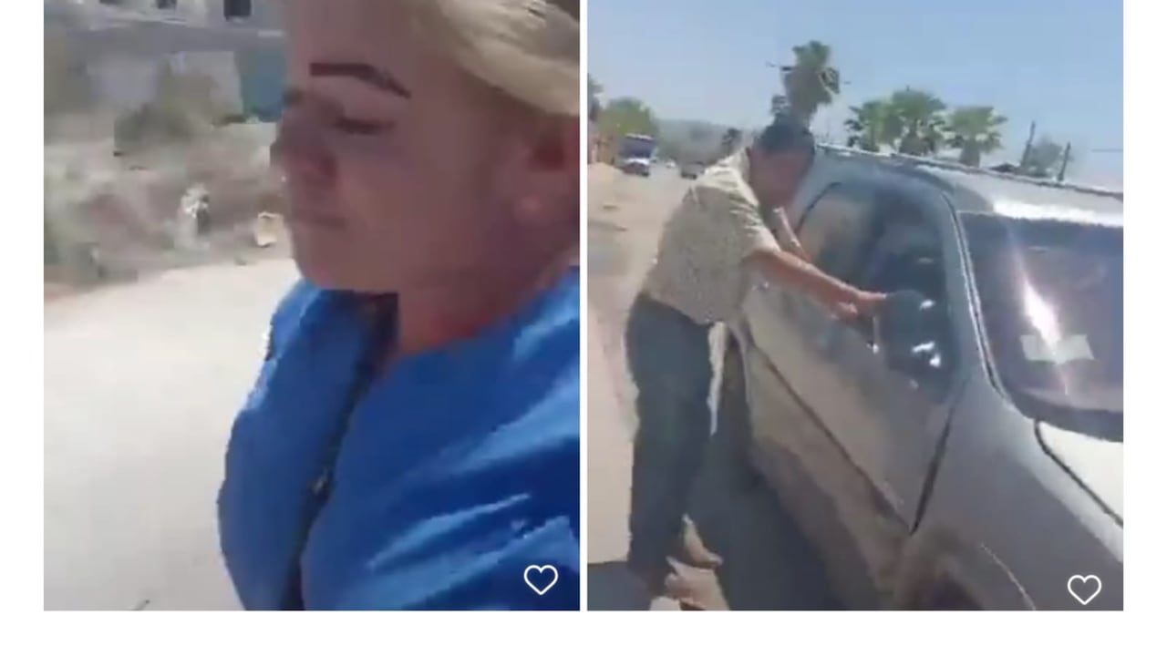 La tía tuvo que correr para evitar ser agredida.