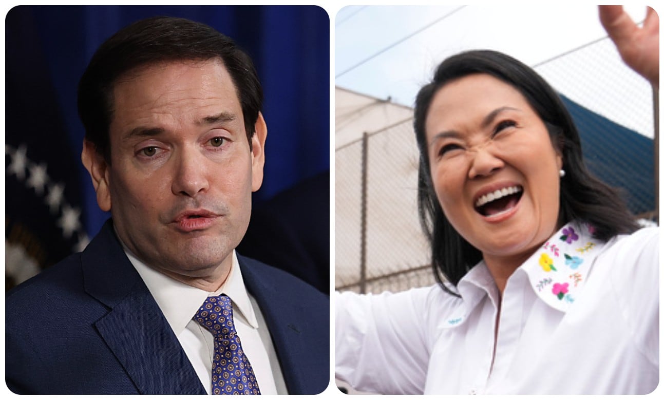 Marco Rubio y Keiko Fujimori